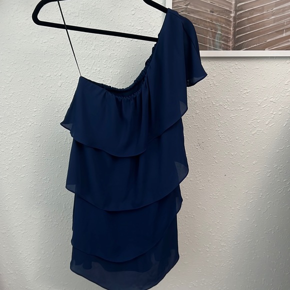 Aqua Dresses & Skirts - NWT Aqua Off The Shoulder Navy Dress